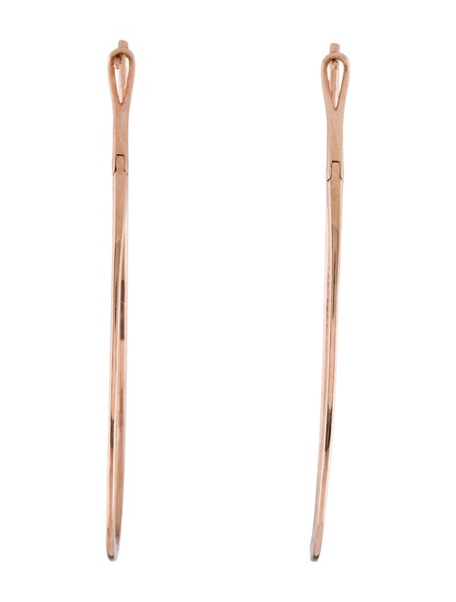 Earrings 14K Diamond Hoop Earrings