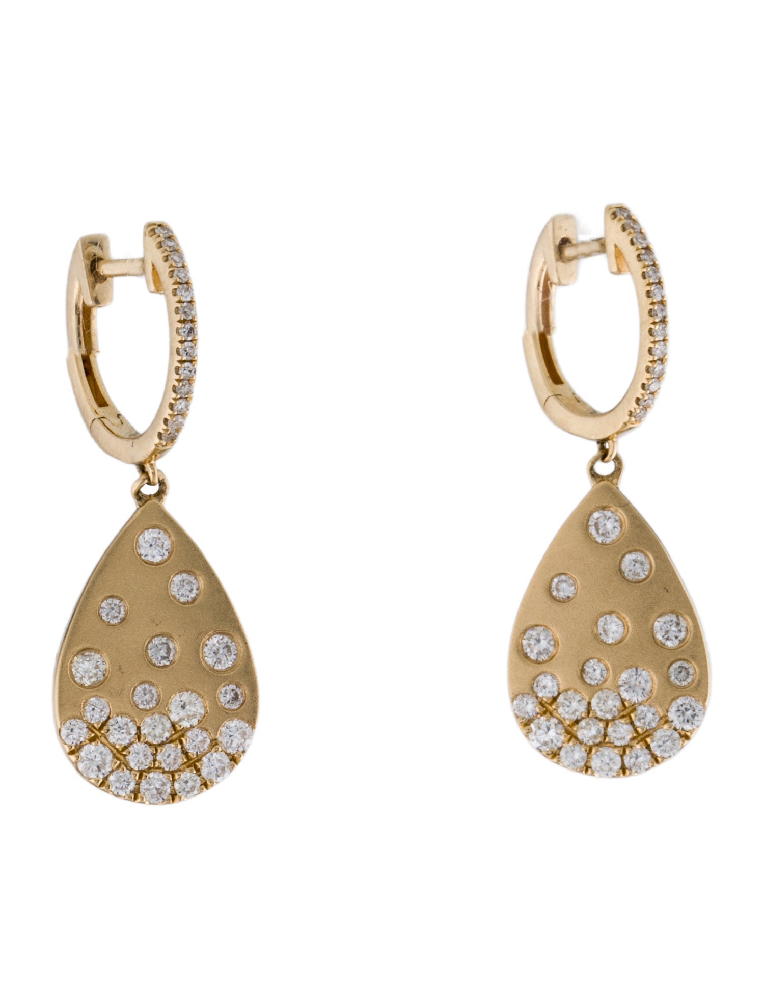 Earrings 14K Diamond Drop