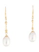 Earrings 18K Pearl Drop Earrings