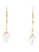 Earrings 18K Pearl Drop Earrings