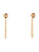 Earrings 14K Diamond Bead Chain Drop Earring