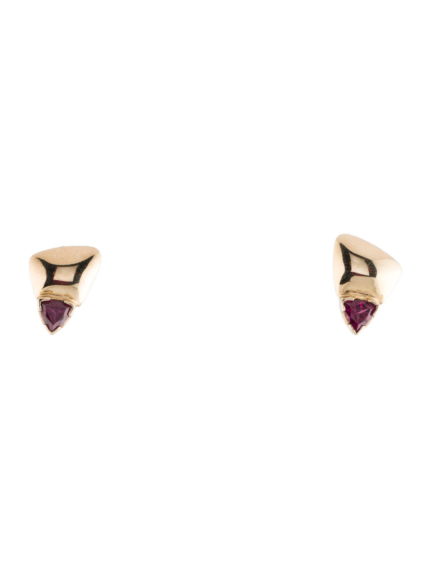 Earrings 14K Rhodolite Stud Earrings