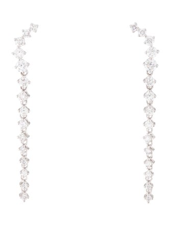 Earrings 14K Diamond Long Earrings