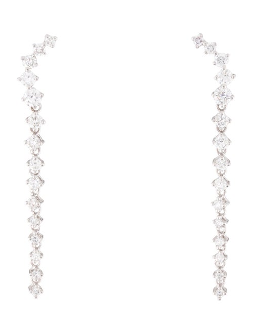 Earrings 14K Diamond Long Earrings