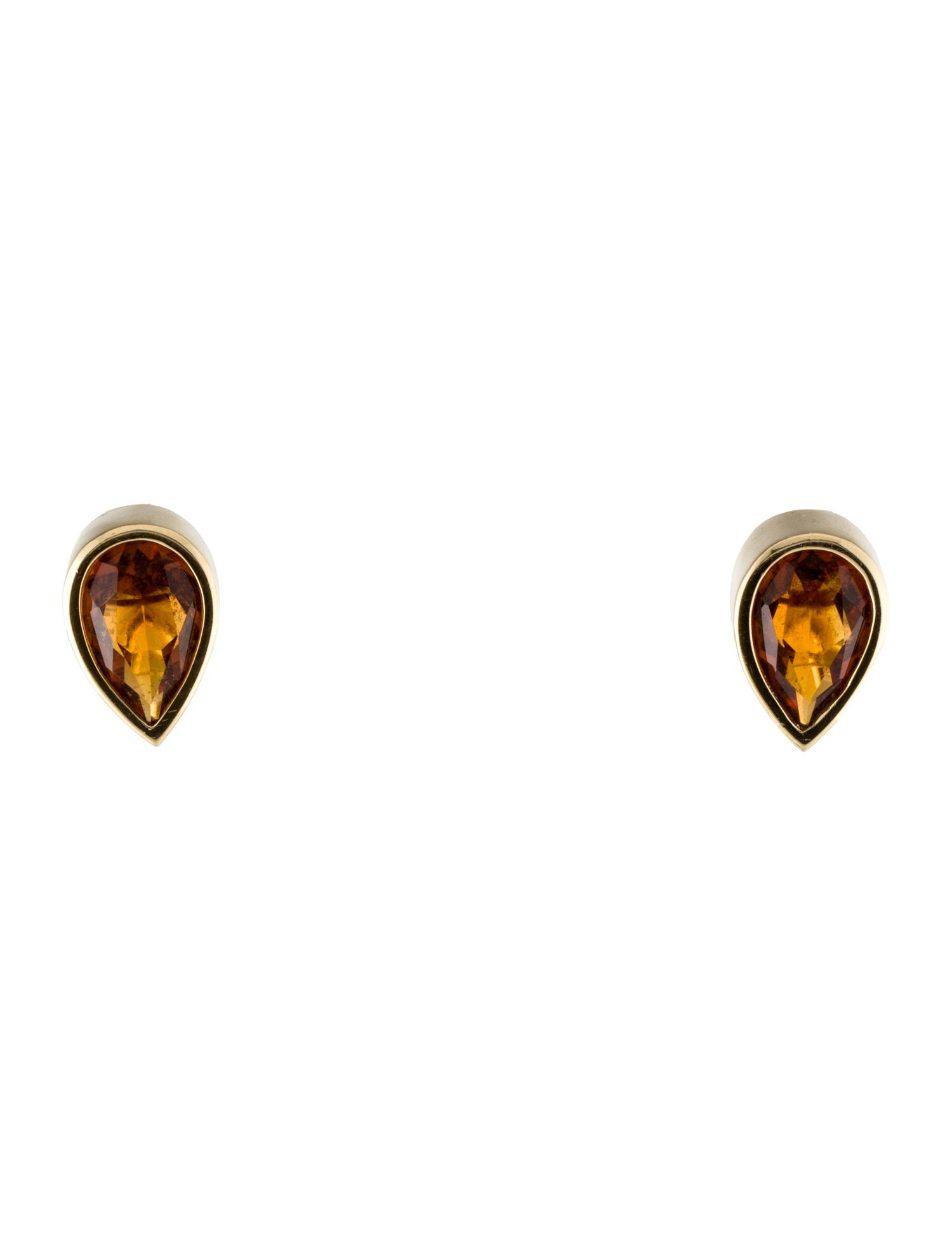 Earrings 14K 6.49ctw Citrine Earclips