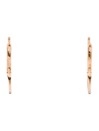 Earrings 18K Diamond Hoop Earrings