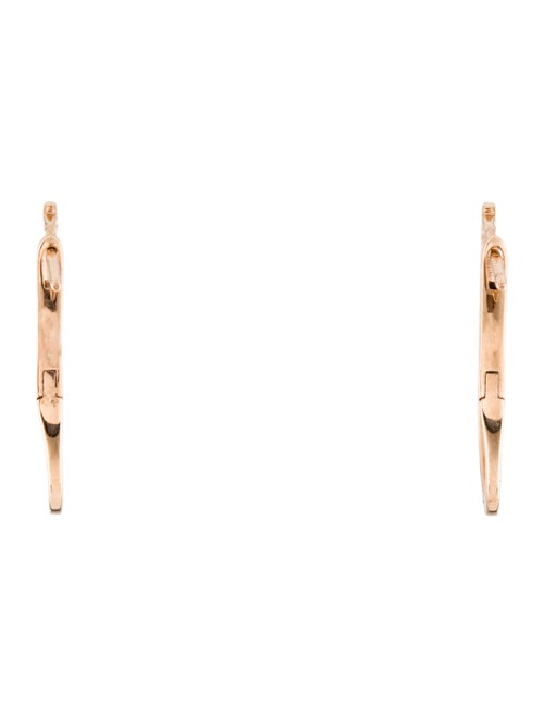 Earrings 18K Diamond Hoop Earrings