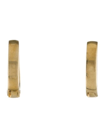 Earrings 18K Ruby & Diamond Hoop Earrings