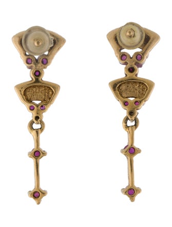 Earrings 18K Ruby Drop Earrings