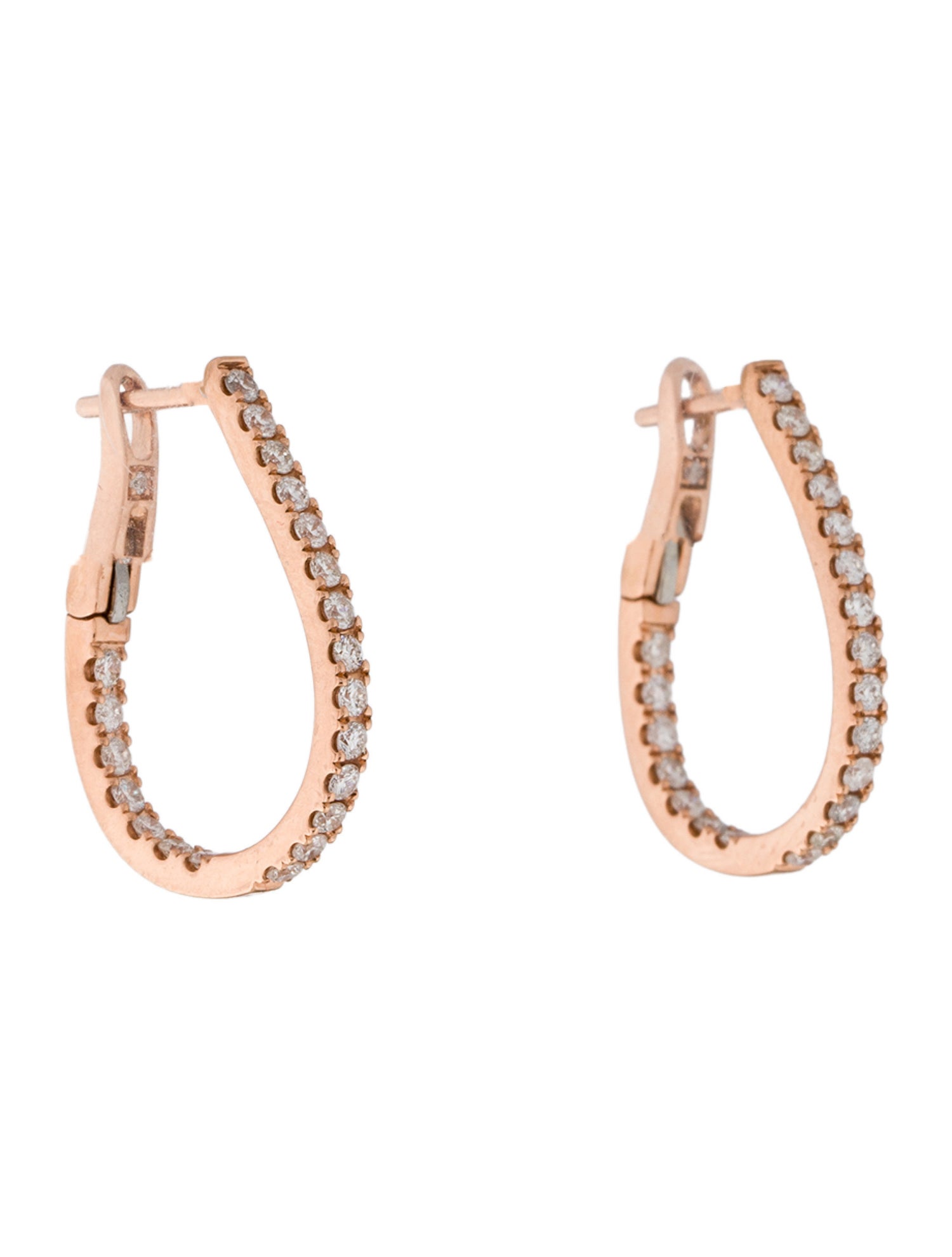 Earrings 14K Diamond Teardrop