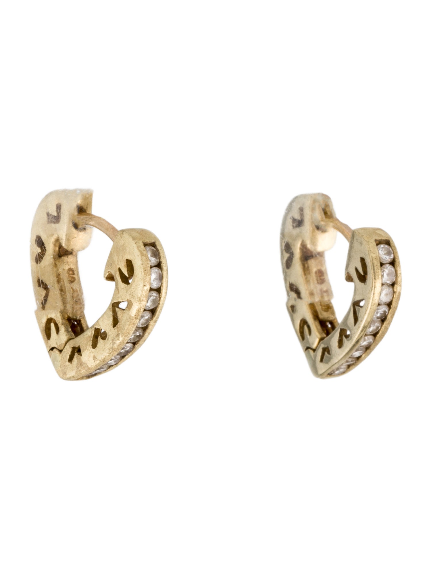 Earrings 14K Diamond Hoop