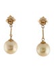 Earrings 14K Pearl & Citrine Drop Earrings