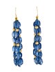 Earrings 18K Kyanite Bead Drop Earrings