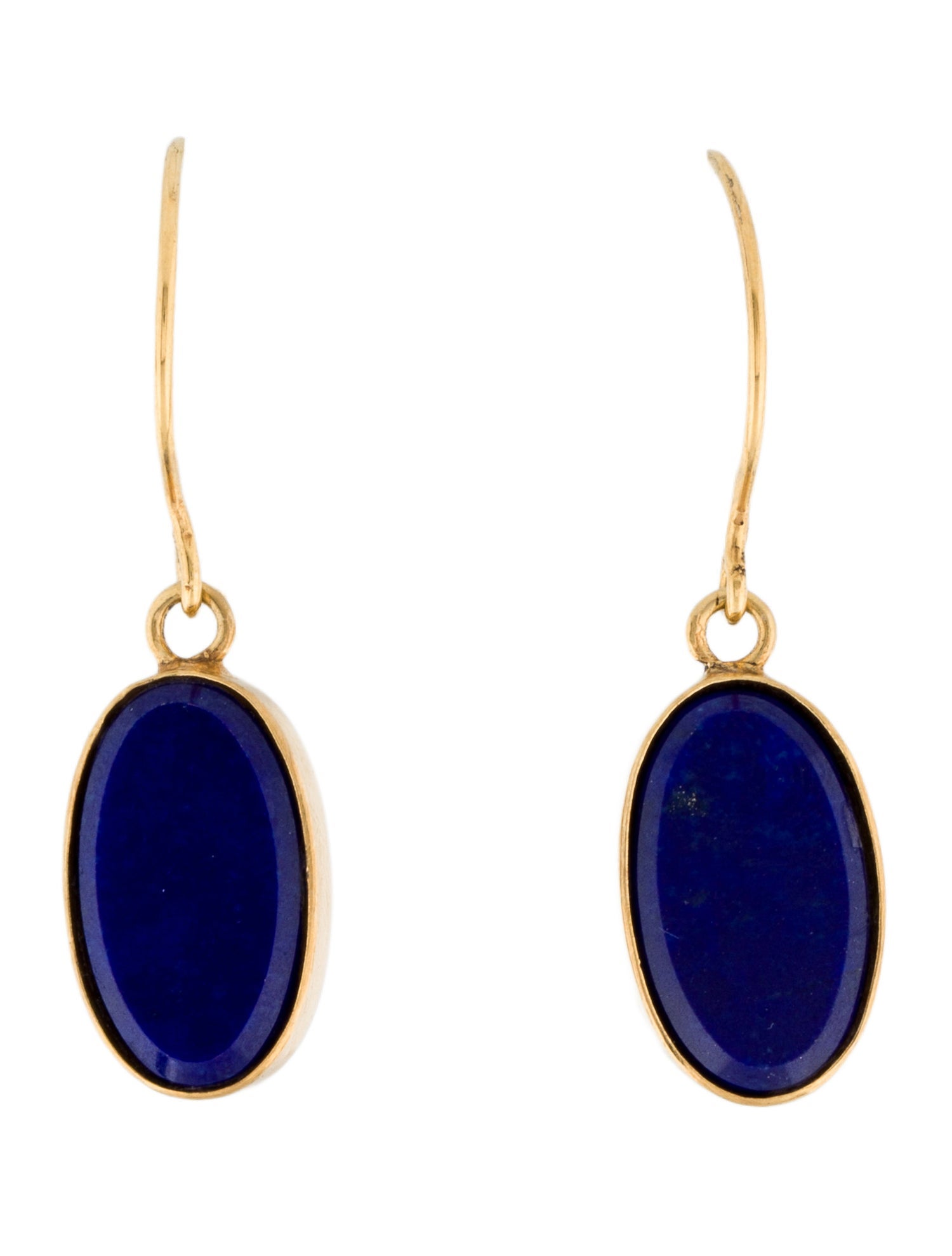 Earrings 18K Lapis Lazuli Drop