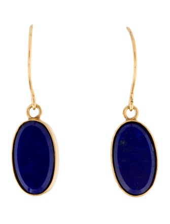 Earrings 18K Lapis Lazuli Drop Earrings