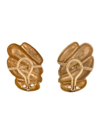 Earrings 14K Sculpted Motif Earrings