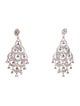 Earrings 14K Ruby & Diamond Chandelier Earrings