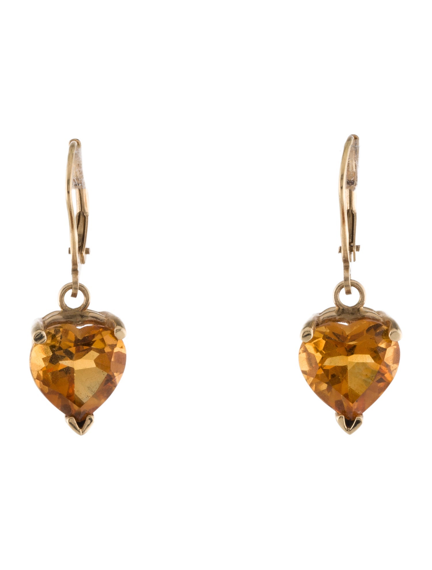Earrings 14K Citrine Drop Earrings
