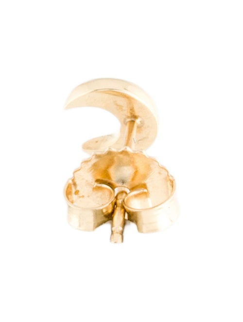 Earrings 14K Diamond Single Star Stud Earring