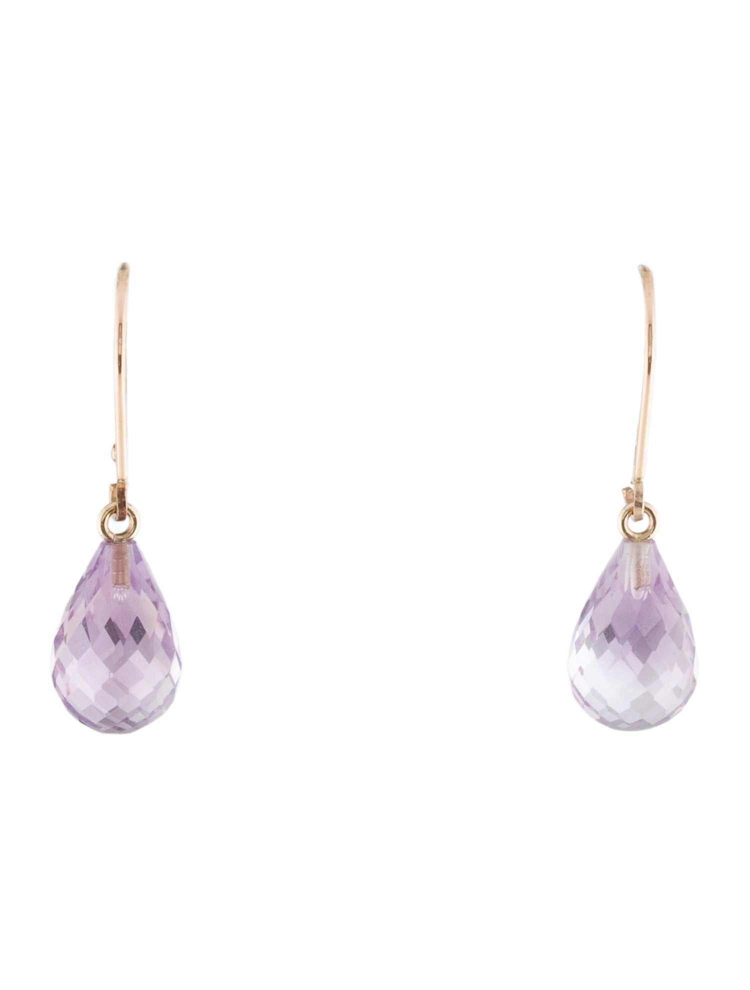 Earrings 14K Amethyst Drop