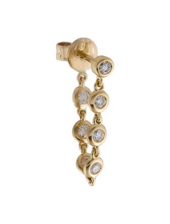 Earrings 14K Diamond Single Drop Earring