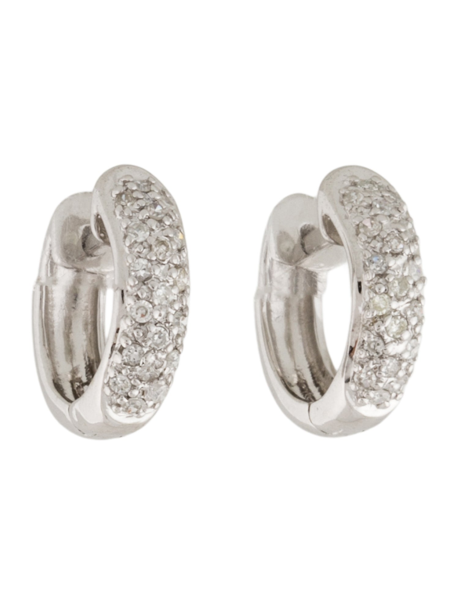 Earrings 14K Diamond Huggie