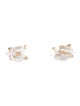 Earrings 14K Quartz Stud Earrings