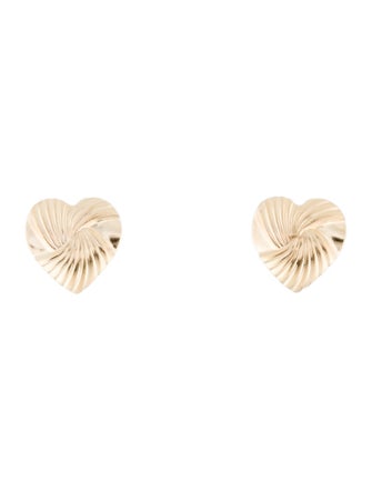Earrings 14K Heart Stud Earrings