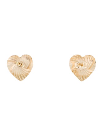 Earrings 14K Heart Stud Earrings