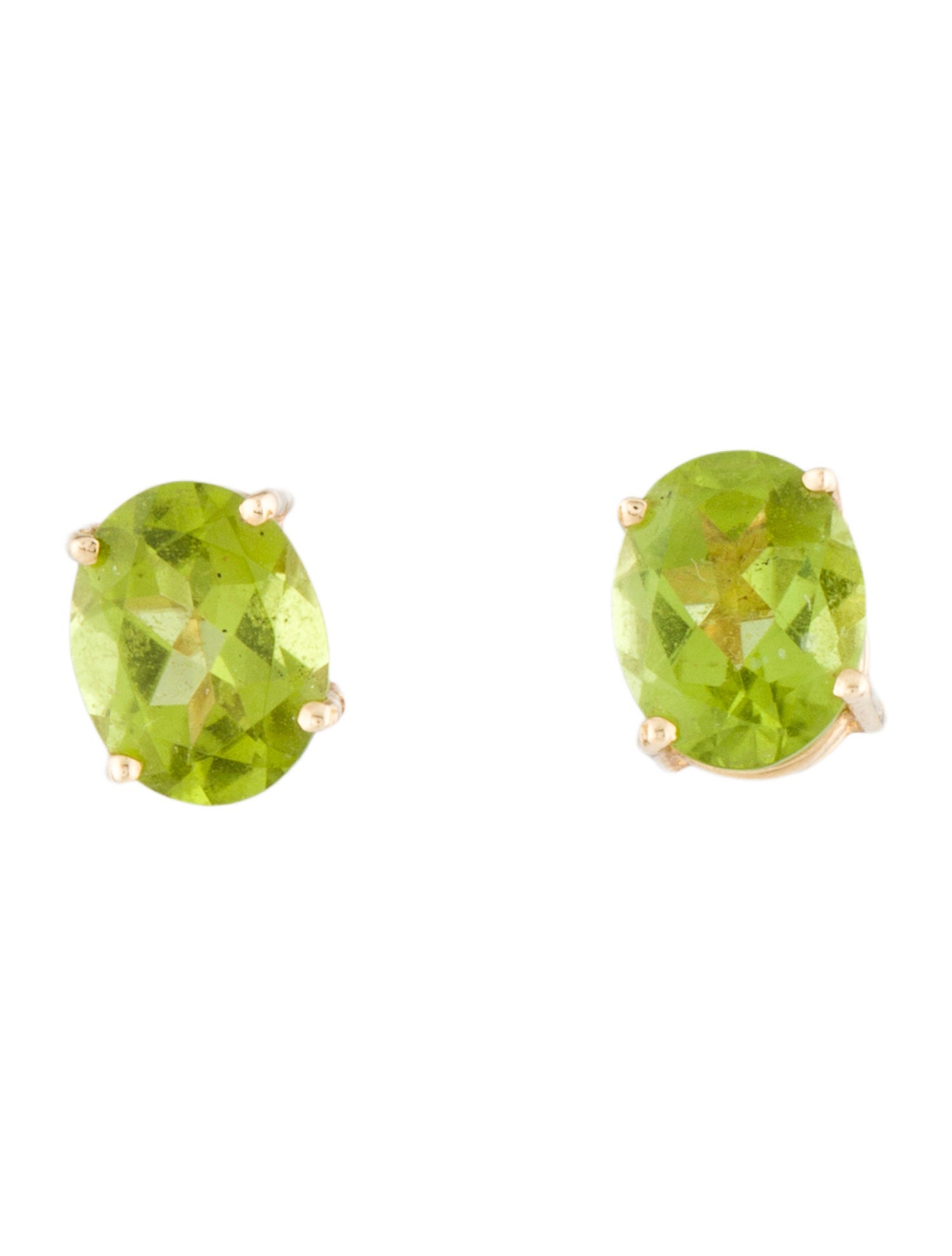 Earrings 14K 3.57ctw Peridot Stud