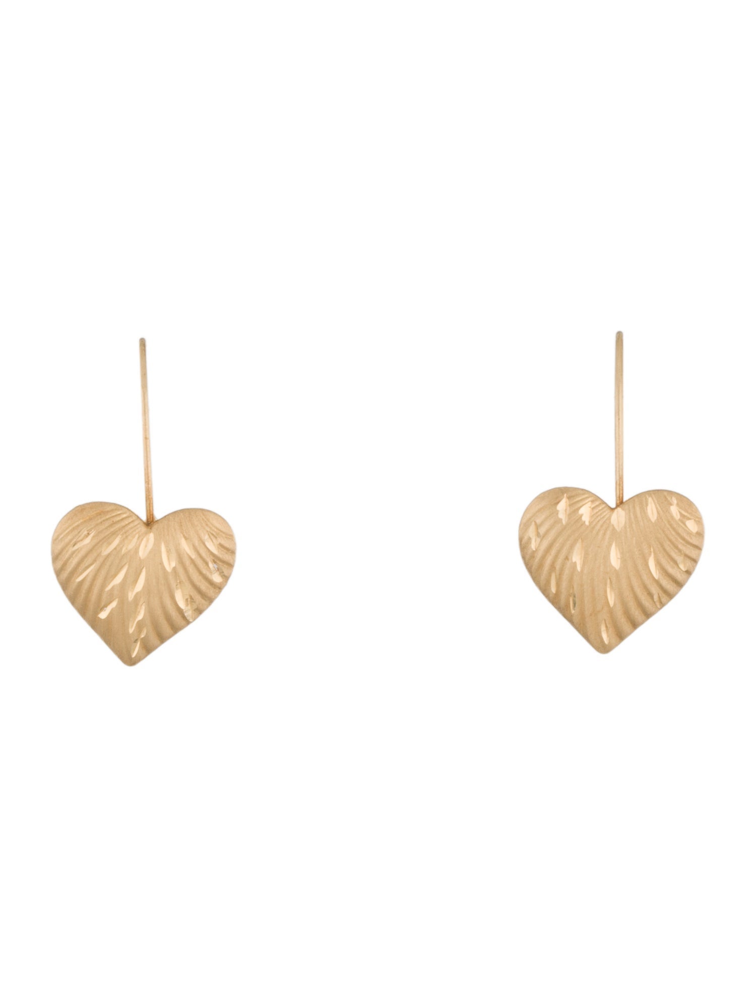 Earrings 14K Heart Drop
