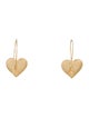 Earrings 14K Heart Drop Earrings