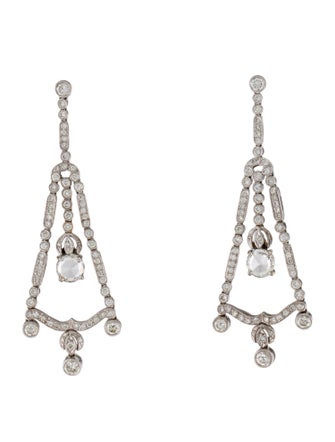 Earrings 18K Diamond Chandelier Earrings