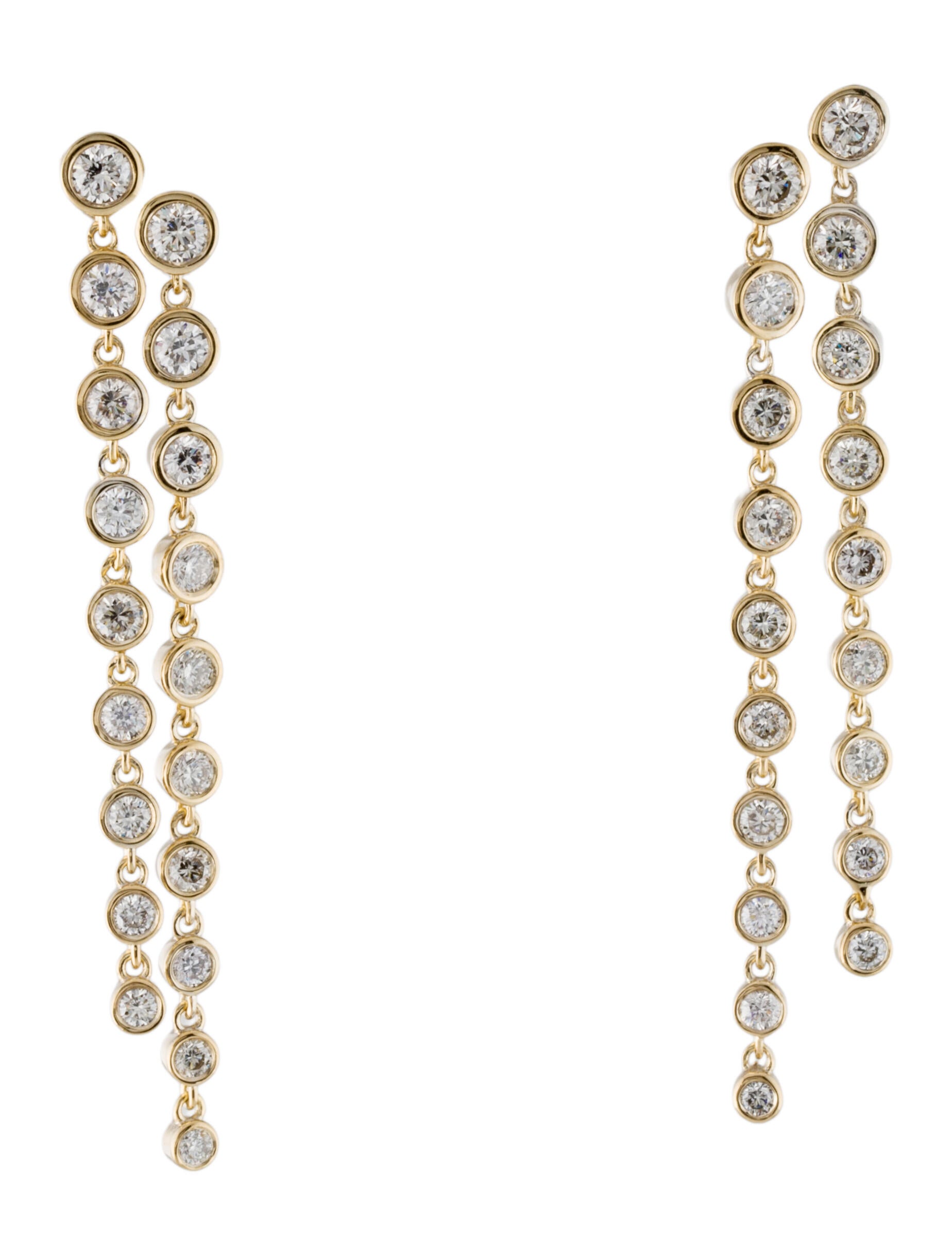 Earrings 14K 1.96ctw Diamond Drop