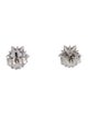 Earrings 18K 2.32ctw Diamond Cluster Stud Earrings