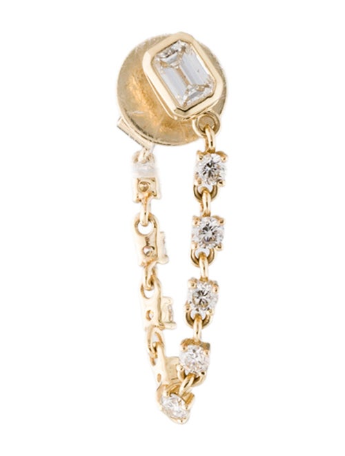 Earrings 14K Diamond Single Drop Earring