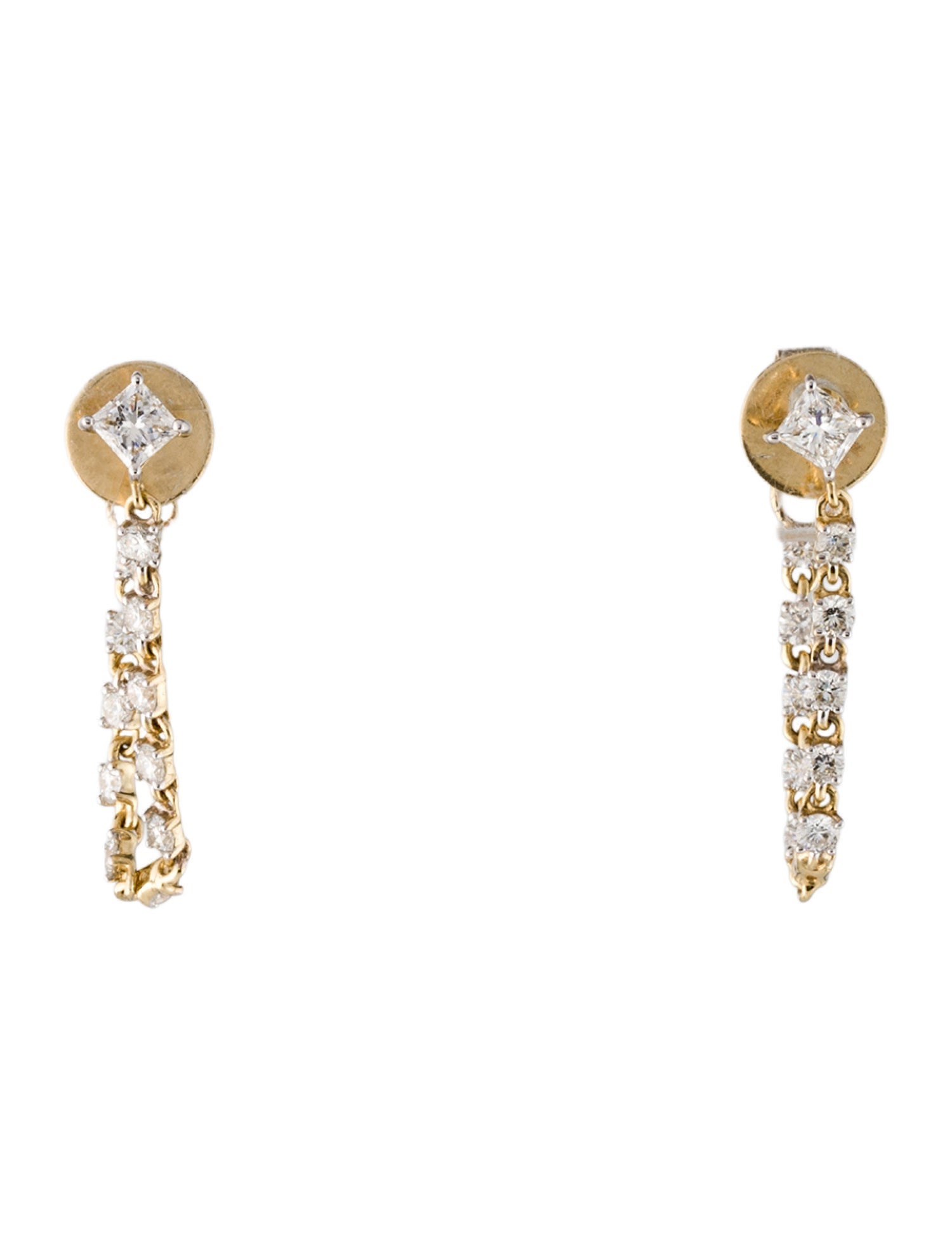 Earrings 14K 1.21ctw Diamond Drop