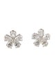 Earrings 18K 1.01ctw Diamond Flower Stud Earrings