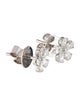 Earrings 18K 1.01ctw Diamond Flower Stud Earrings