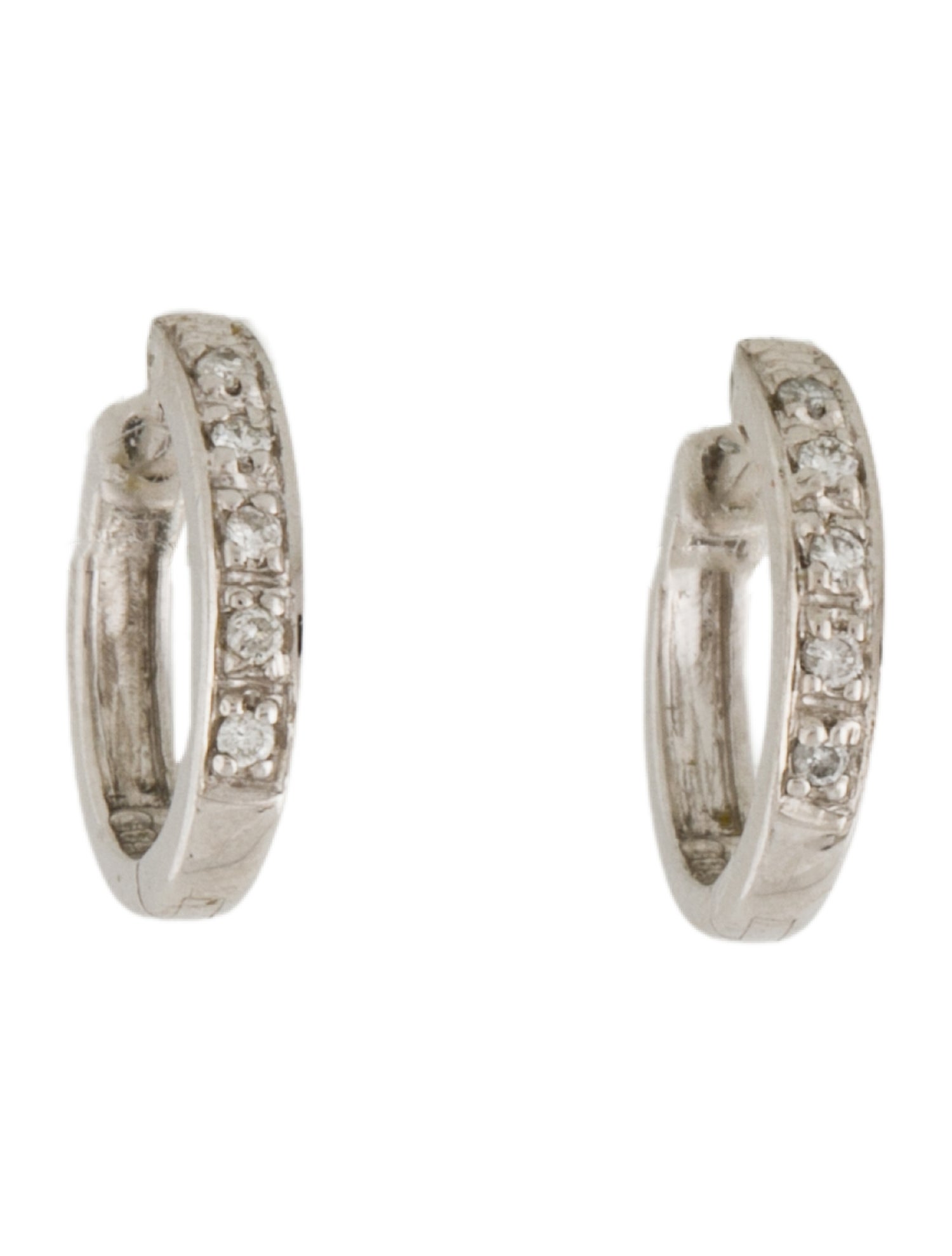 Earrings 14K Diamond Huggie