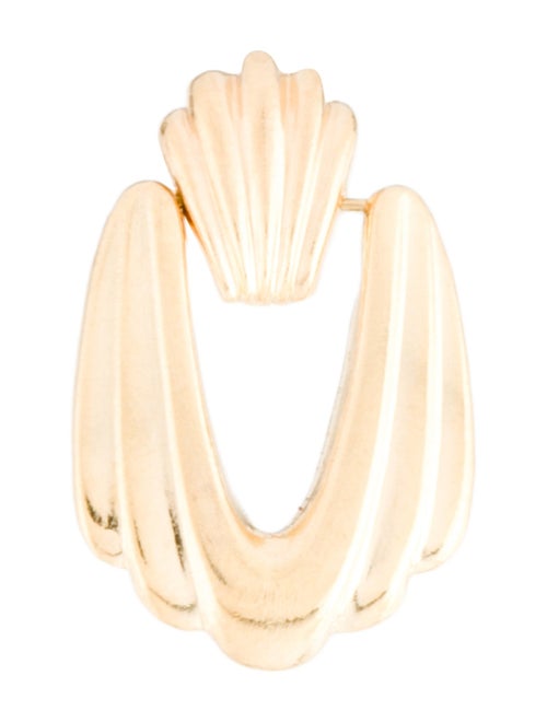 Earrings 14K Hollow Drop Single Earring