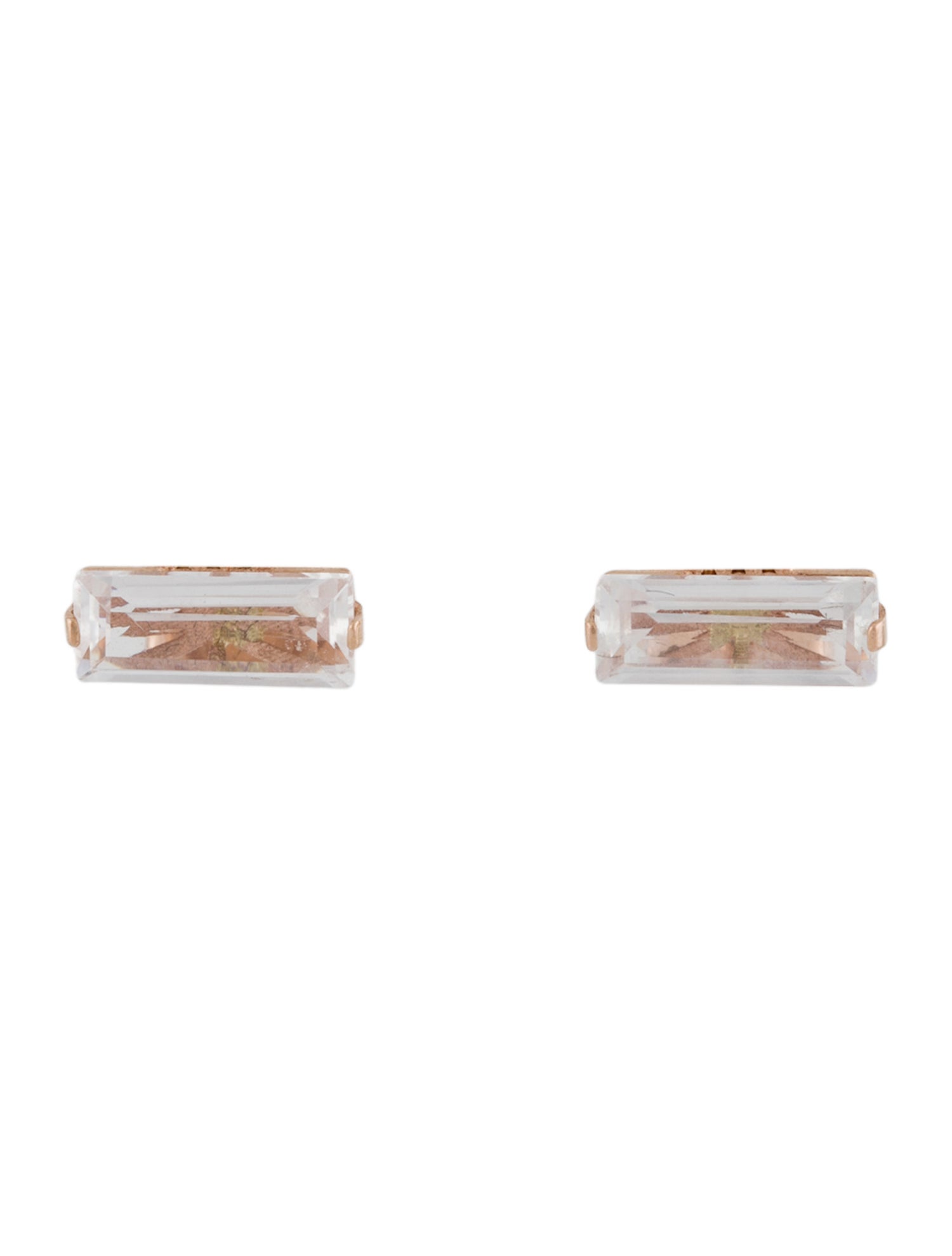 Earrings 14K 2.33ctw Topaz & Diamond Stud Earirngs