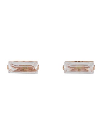 Earrings 14K 2.33ctw Topaz & Diamond Stud Earirngs