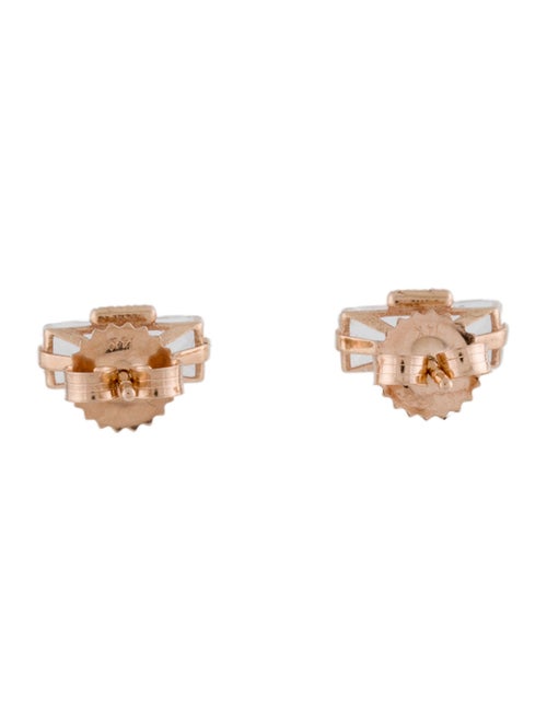 Earrings 14K 2.33ctw Topaz & Diamond Stud Earirngs