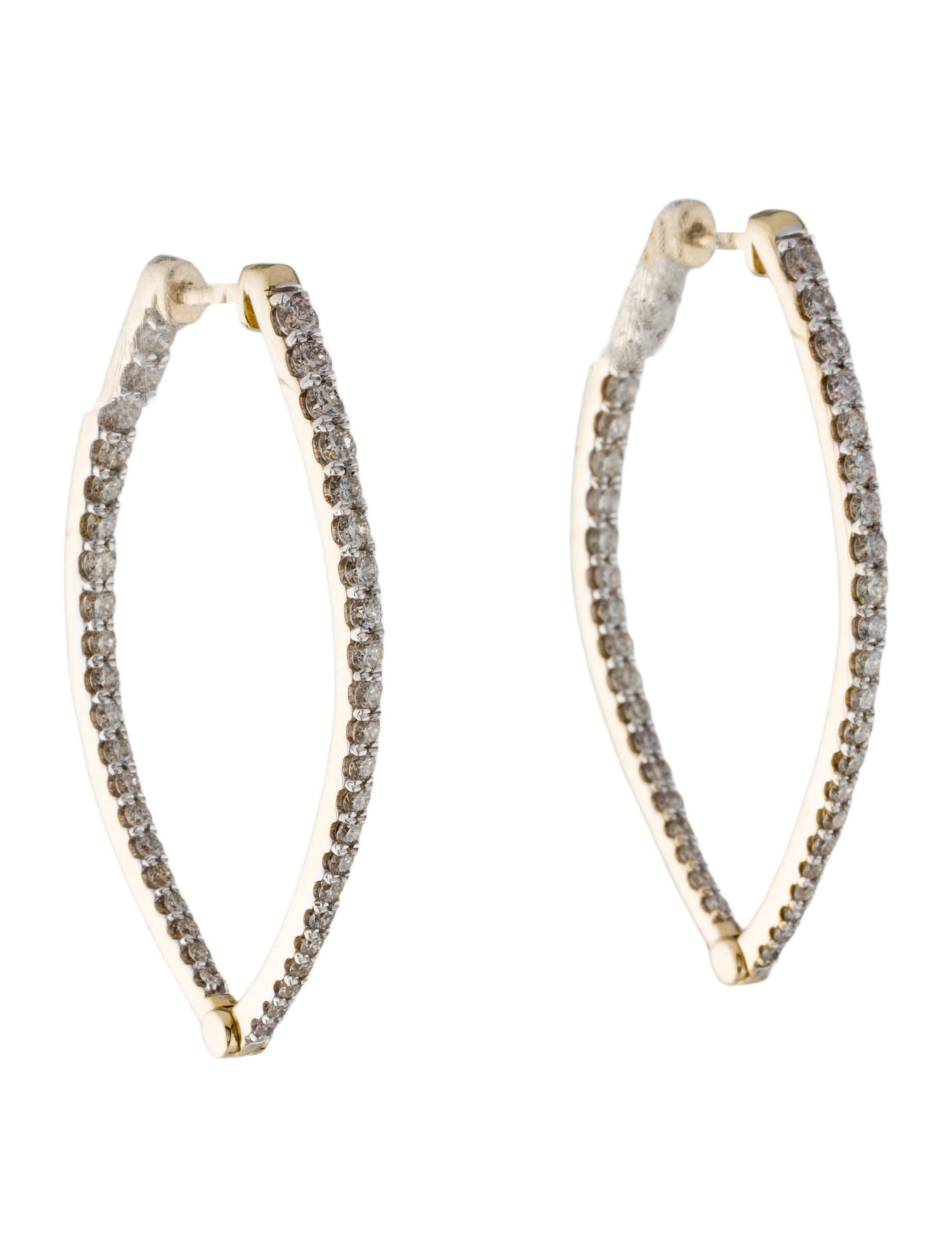 Earrings 14K 2.02ctw Diamond Hoop