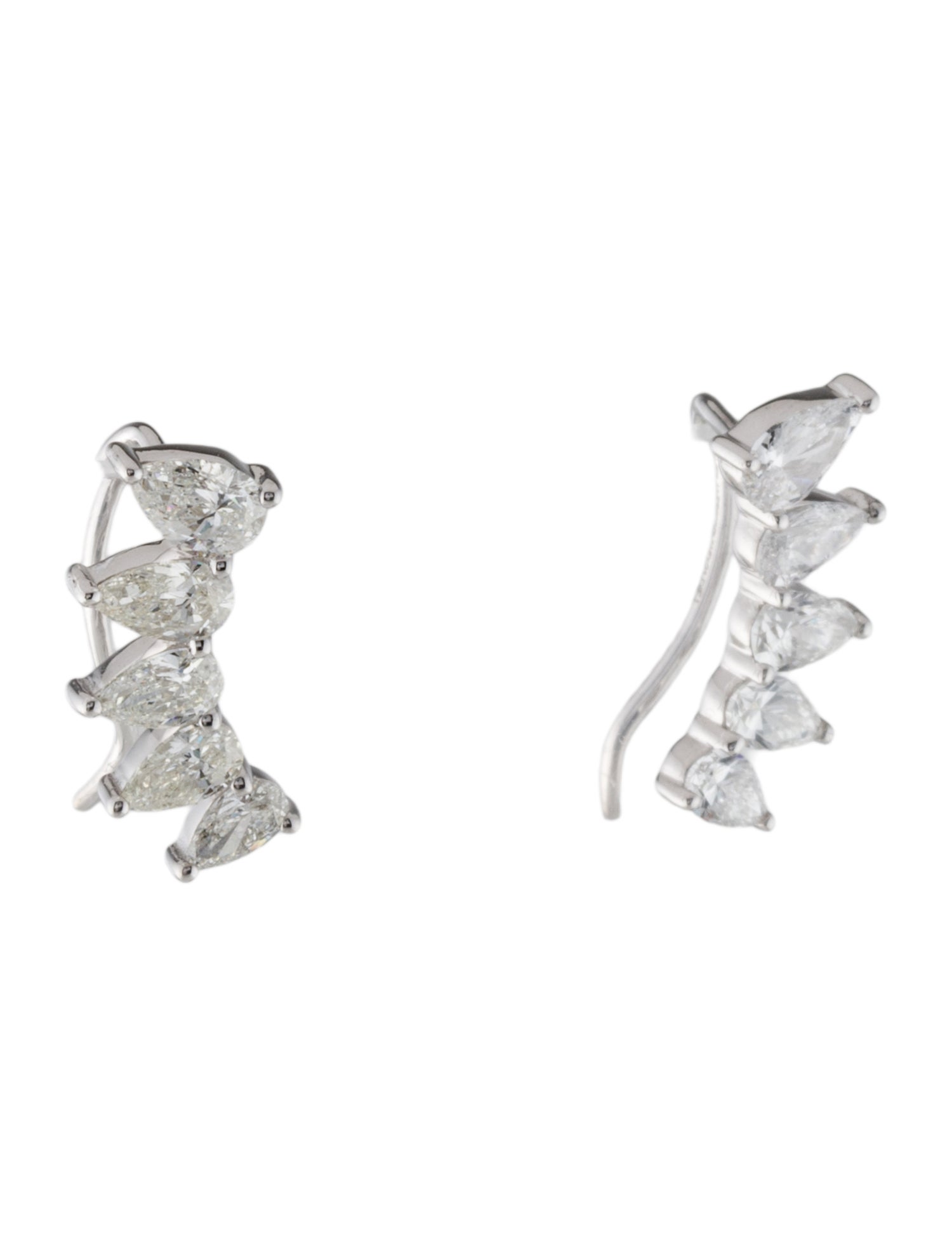 Earrings 14K 1.41ctw Diamond Ear Climbers