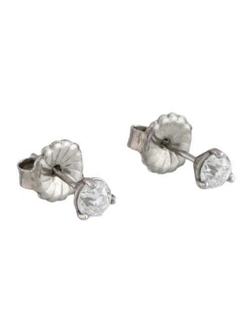 Earrings Platinum Diamond Solitaire Stud Earrings