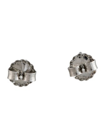 Earrings Platinum Diamond Solitaire Stud Earrings