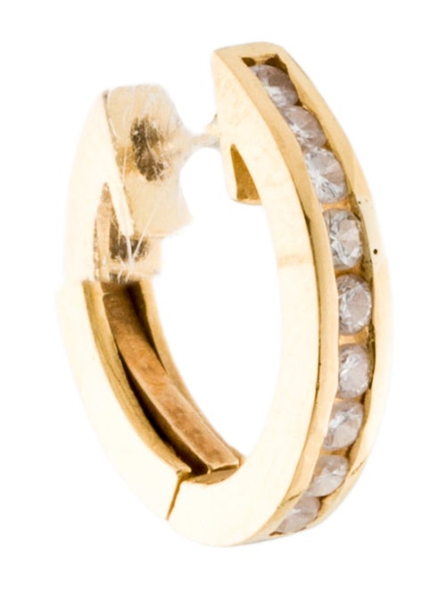 Earrings 20K Diamond Single Huggie Earring
