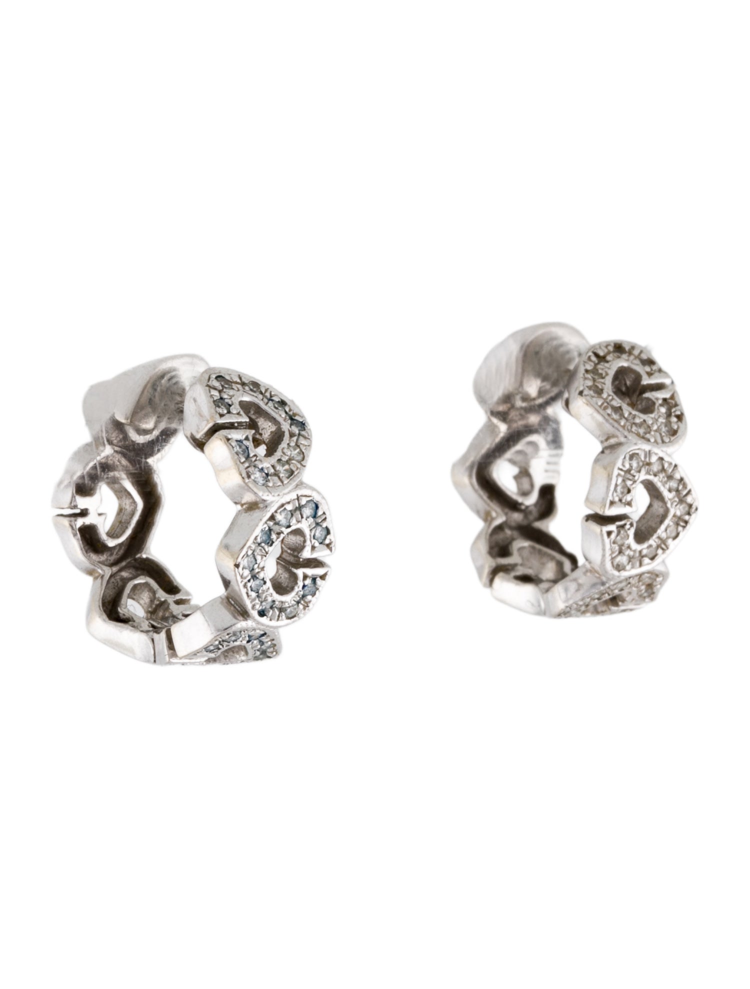 Earrings 14K Diamond Huggie